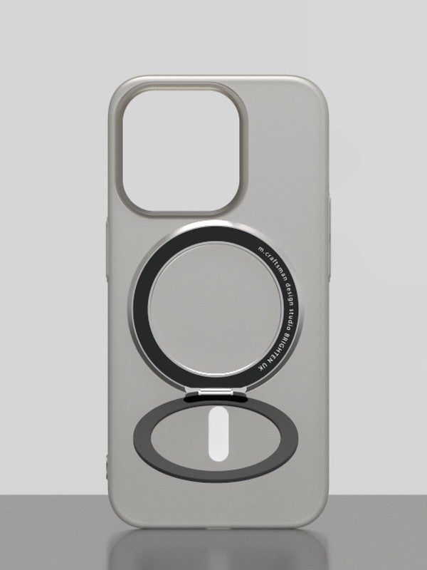 iPhone 15 Protective Case with MagRing/ Grey