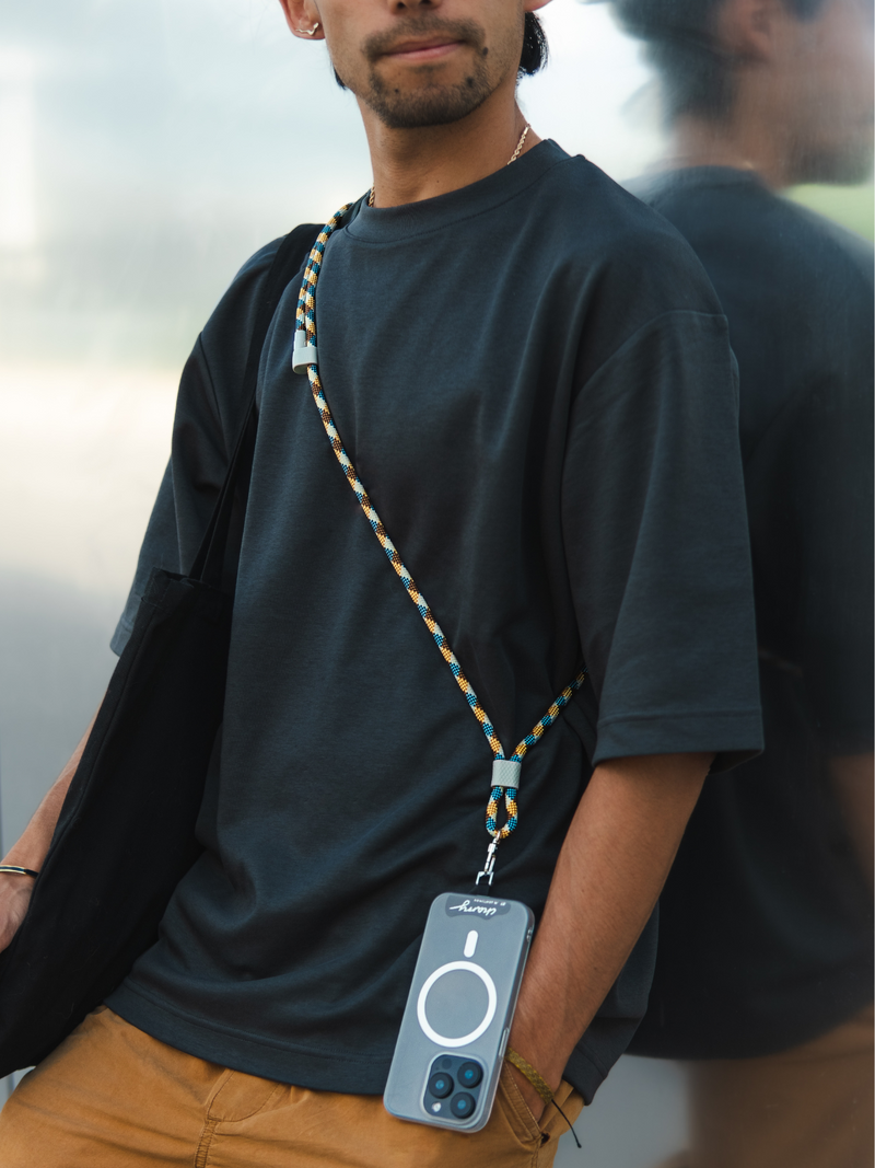 Charry Crossbody Phone Strap and Charging cable 2 in 1 yellow alex