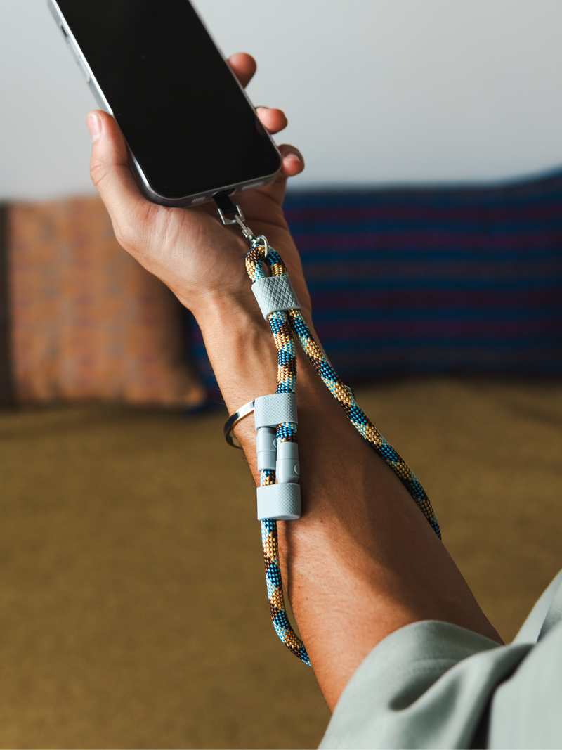 Charry HAND- Charging Cable & Wrist Strap | The Attenborough (Yellow Brown)