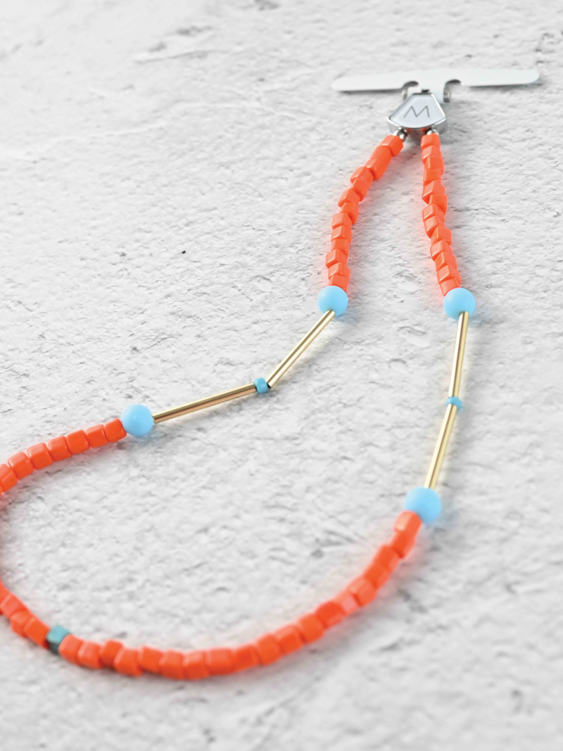 M.Beads Phone Bracelet - Coral