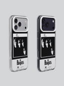 iphone cases with The Beatles design on a gray background