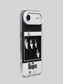 iPhone Air case with The Beatles design on a gray background