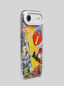 Phone case with The Beatles album cover design on a gray background