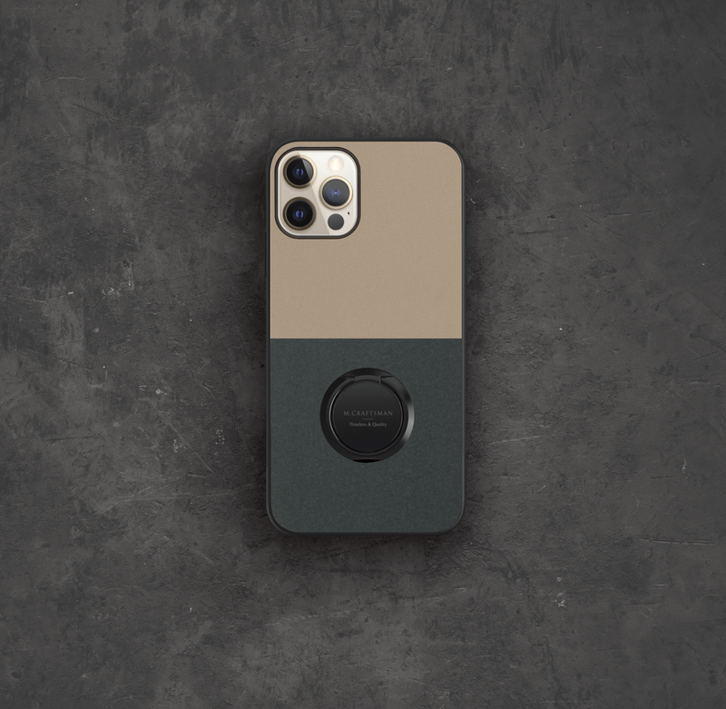 iphone 12 case creamy/green