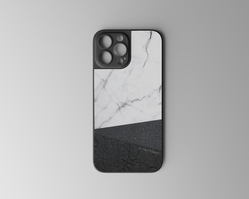iphone 13 super slim case marble white