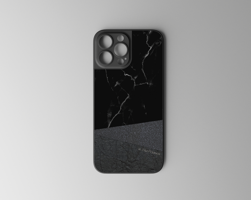 iphone 13 super slim case marble black